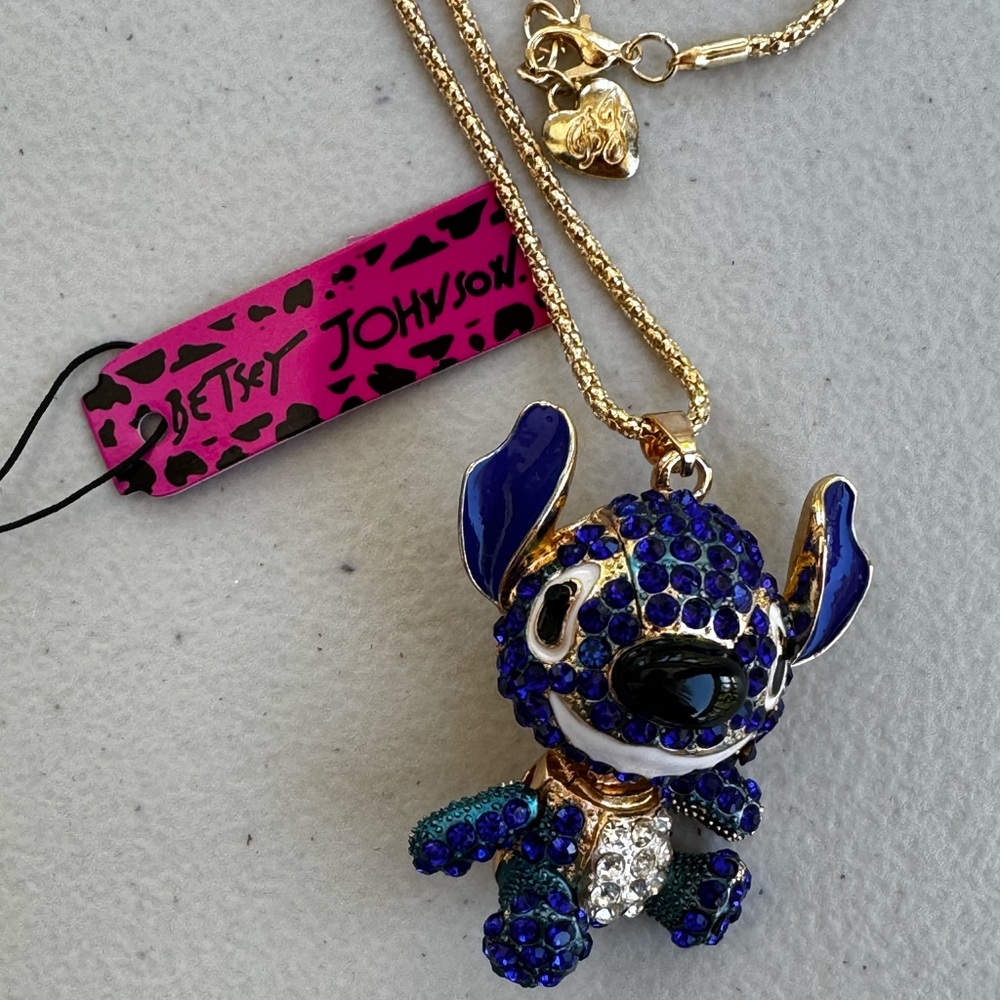 Betsey Johnson Bobble Head Stitch Necklace | NWT